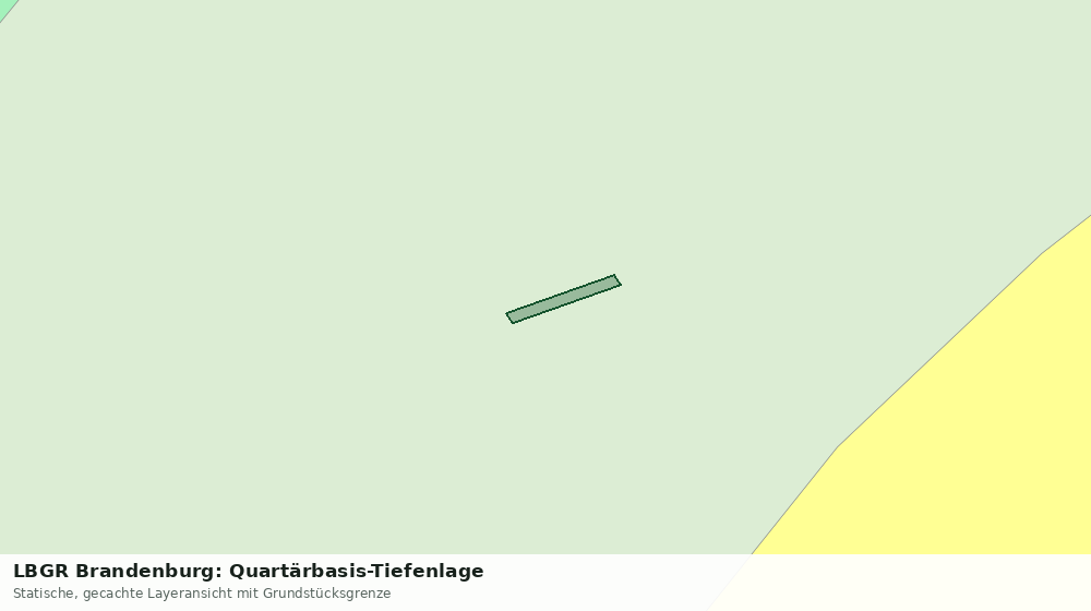 Statische Kartenansicht: LBGR Brandenburg: Quartärbasis-Tiefenlage