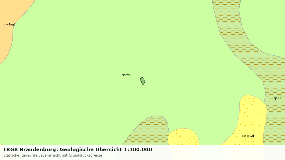 Statische Kartenansicht: LBGR Brandenburg: Geologische Übersicht 1:100.000