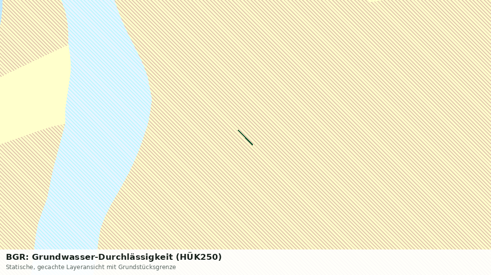 Statische Kartenansicht: BGR: Grundwasser-Durchlässigkeit (HÜK250)