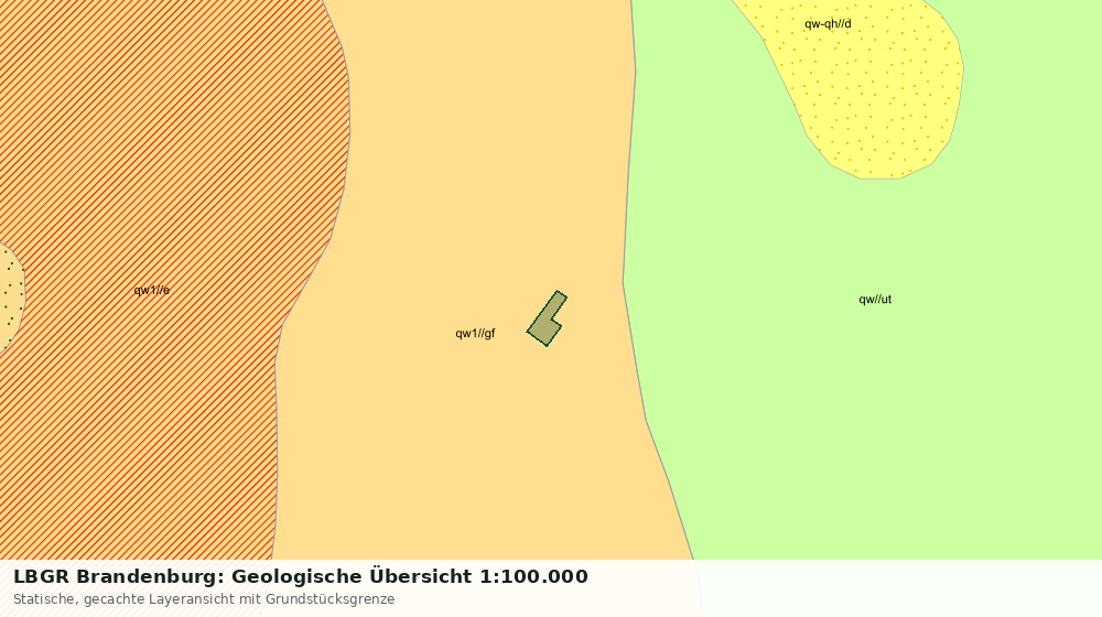 Statische Kartenansicht: LBGR Brandenburg: Geologische Übersicht 1:100.000