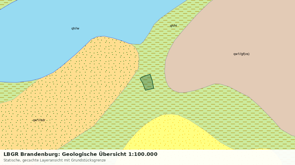 Statische Kartenansicht: LBGR Brandenburg: Geologische Übersicht 1:100.000
