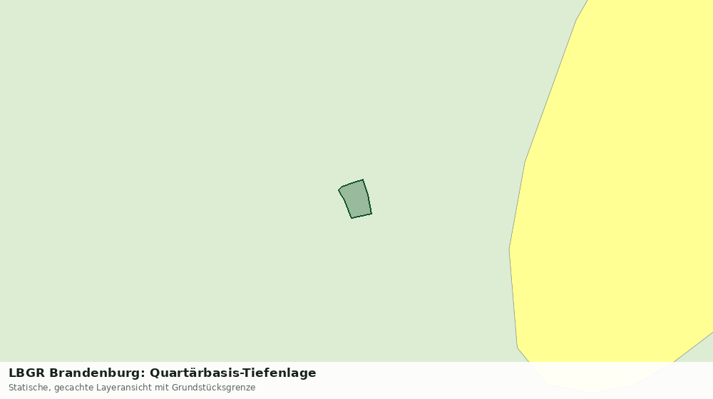 Statische Kartenansicht: LBGR Brandenburg: Quartärbasis-Tiefenlage