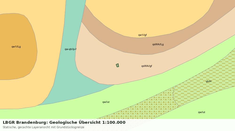 Statische Kartenansicht: LBGR Brandenburg: Geologische Übersicht 1:100.000