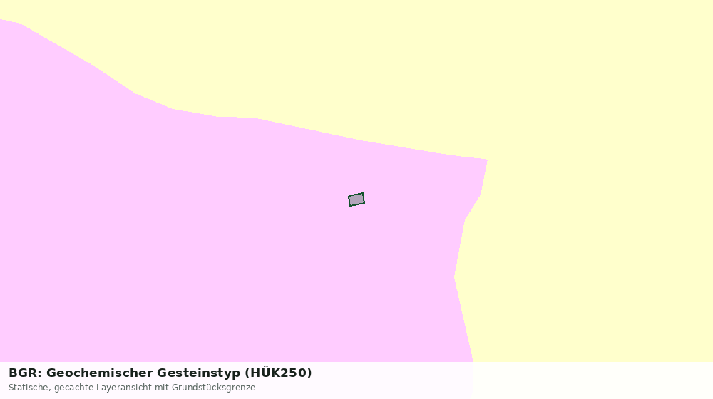 Statische Kartenansicht: BGR: Geochemischer Gesteinstyp (HÜK250)