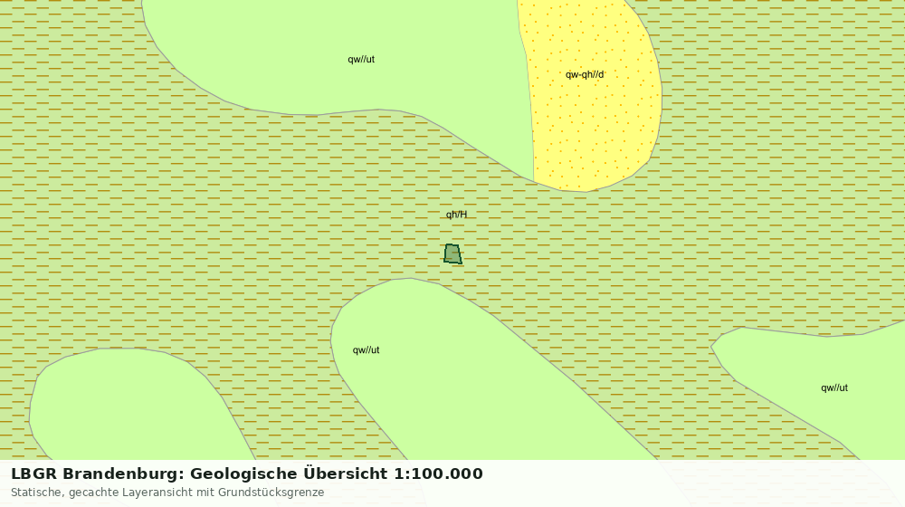 Statische Kartenansicht: LBGR Brandenburg: Geologische Übersicht 1:100.000