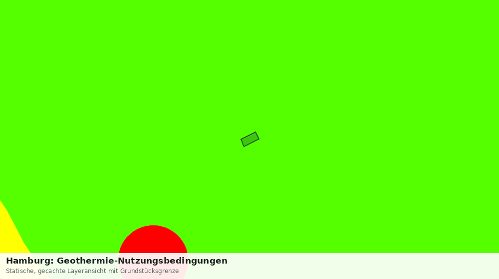 Statische Kartenansicht: Hamburg: Geothermie-Nutzungsbedingungen