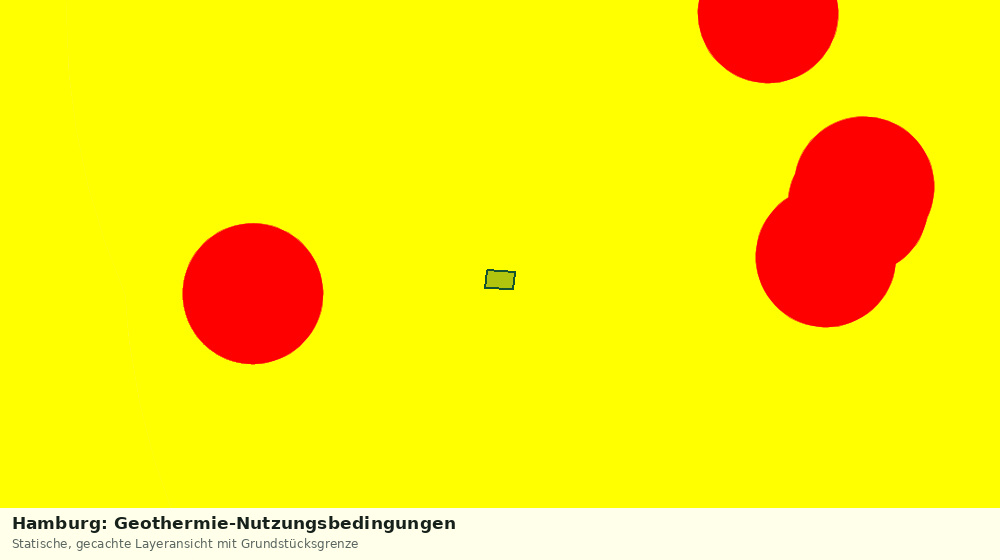 Statische Kartenansicht: Hamburg: Geothermie-Nutzungsbedingungen