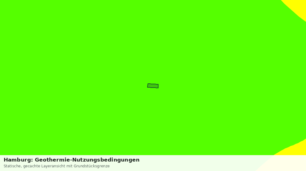 Statische Kartenansicht: Hamburg: Geothermie-Nutzungsbedingungen
