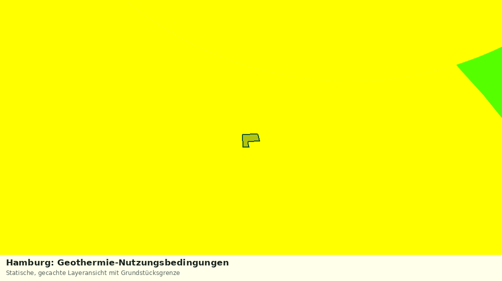 Statische Kartenansicht: Hamburg: Geothermie-Nutzungsbedingungen