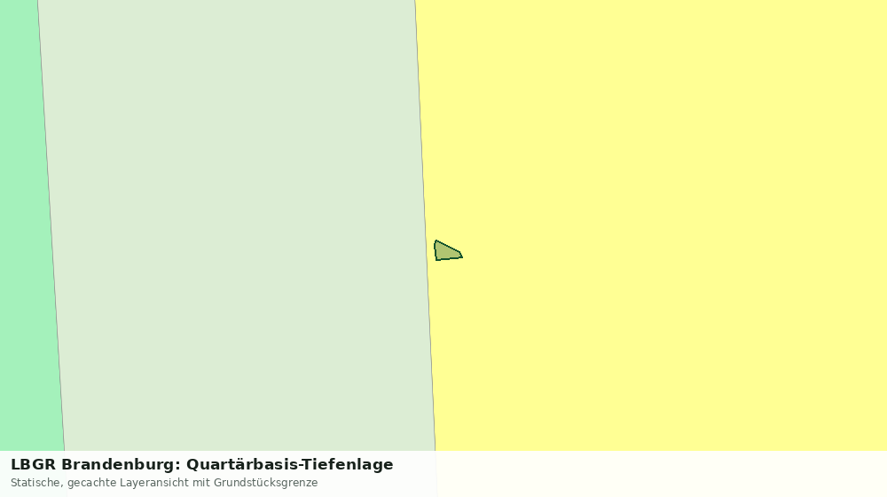 Statische Kartenansicht: LBGR Brandenburg: Quartärbasis-Tiefenlage