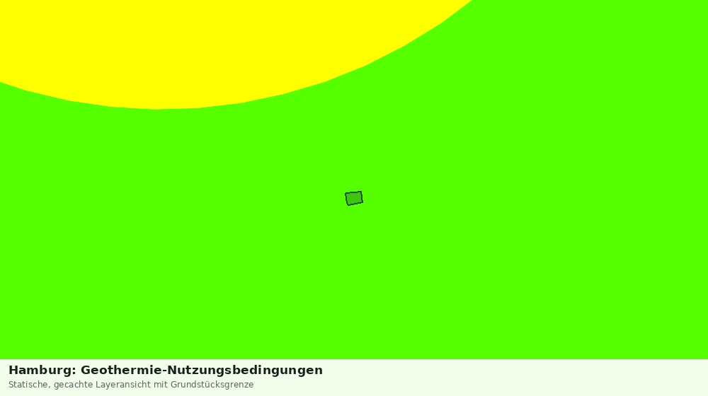 Statische Kartenansicht: Hamburg: Geothermie-Nutzungsbedingungen