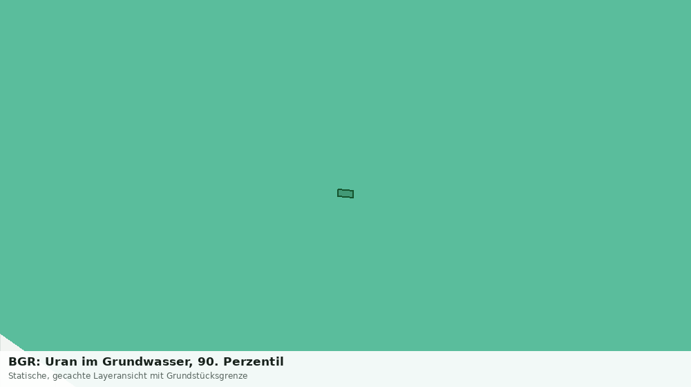 Statische Kartenansicht: BGR: Uran im Grundwasser, 90. Perzentil