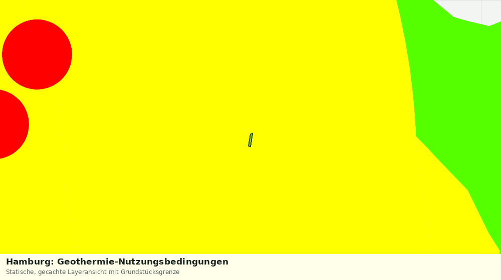 Statische Kartenansicht: Hamburg: Geothermie-Nutzungsbedingungen