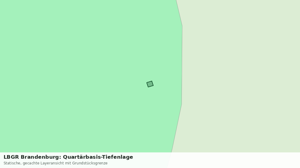 Statische Kartenansicht: LBGR Brandenburg: Quartärbasis-Tiefenlage