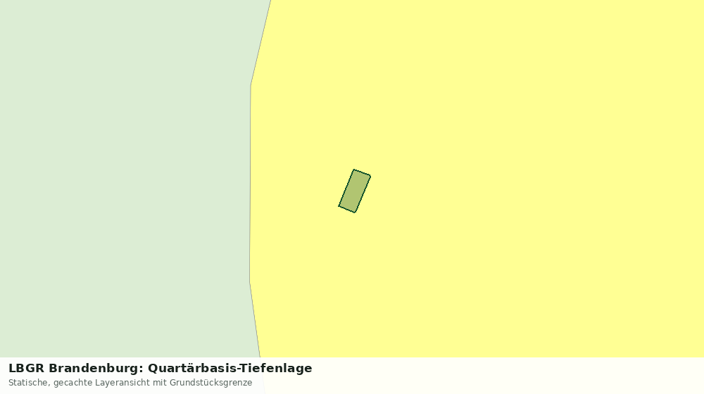 Statische Kartenansicht: LBGR Brandenburg: Quartärbasis-Tiefenlage