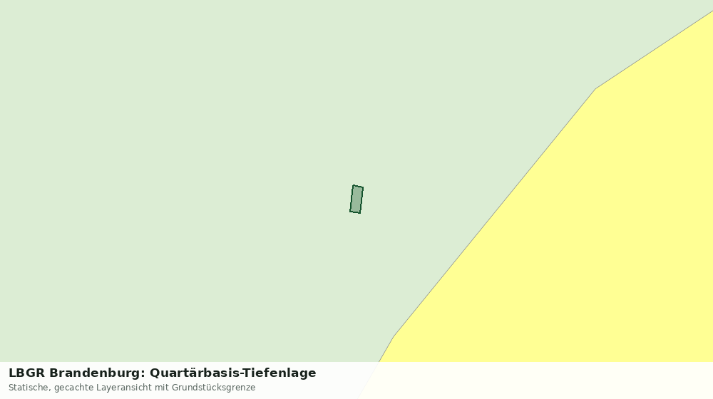 Statische Kartenansicht: LBGR Brandenburg: Quartärbasis-Tiefenlage