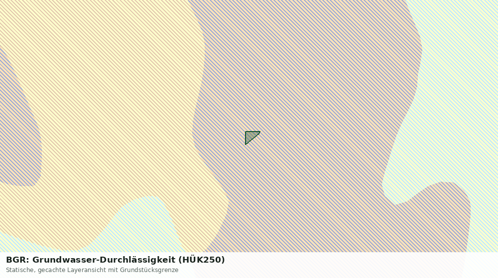 Statische Kartenansicht: BGR: Grundwasser-Durchlässigkeit (HÜK250)