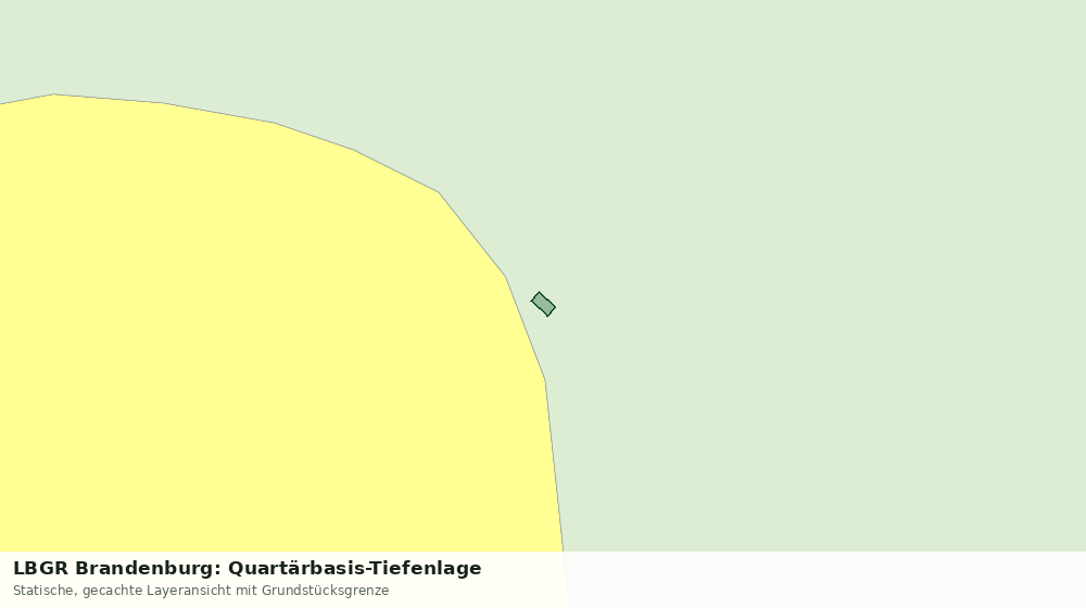 Statische Kartenansicht: LBGR Brandenburg: Quartärbasis-Tiefenlage