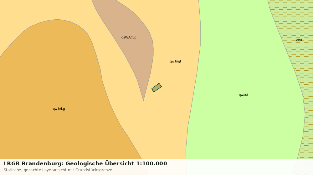 Statische Kartenansicht: LBGR Brandenburg: Geologische Übersicht 1:100.000