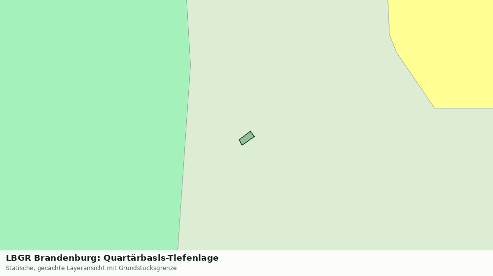Statische Kartenansicht: LBGR Brandenburg: Quartärbasis-Tiefenlage