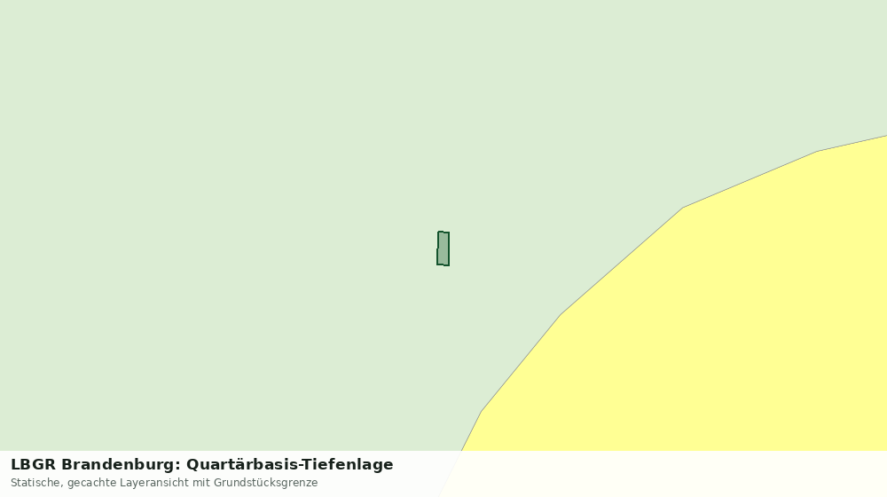 Statische Kartenansicht: LBGR Brandenburg: Quartärbasis-Tiefenlage