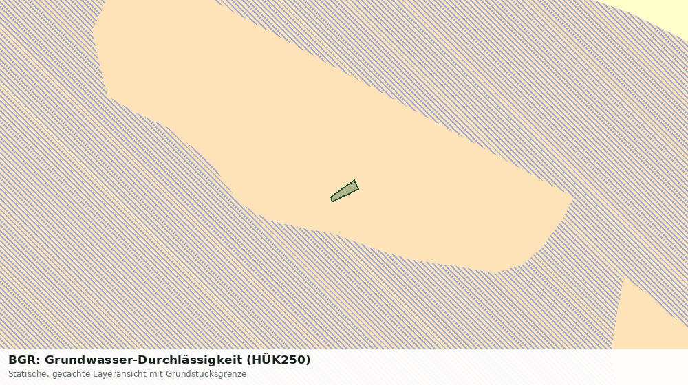 Statische Kartenansicht: BGR: Grundwasser-Durchlässigkeit (HÜK250)
