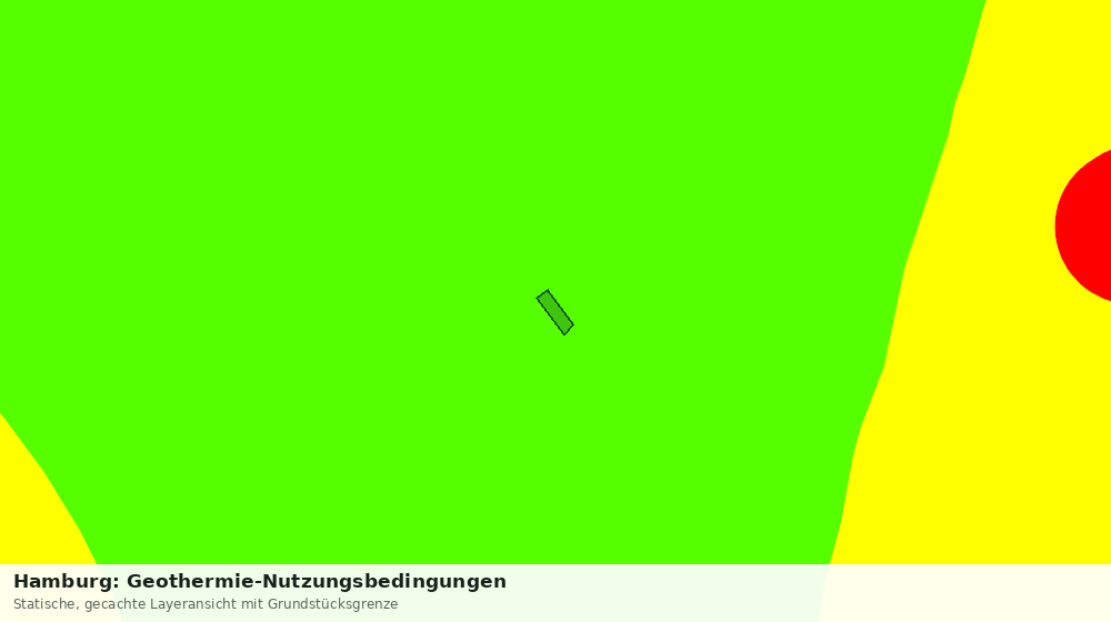 Statische Kartenansicht: Hamburg: Geothermie-Nutzungsbedingungen