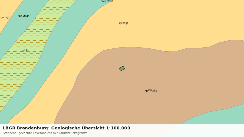Statische Kartenansicht: LBGR Brandenburg: Geologische Übersicht 1:100.000