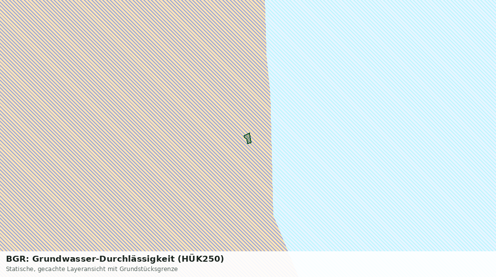 Statische Kartenansicht: BGR: Grundwasser-Durchlässigkeit (HÜK250)