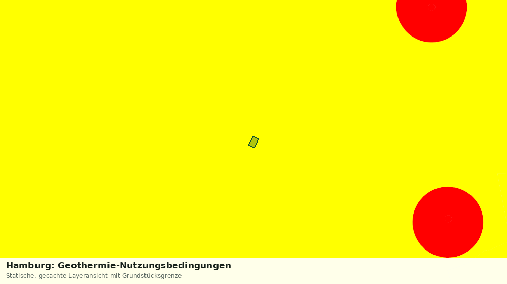 Statische Kartenansicht: Hamburg: Geothermie-Nutzungsbedingungen