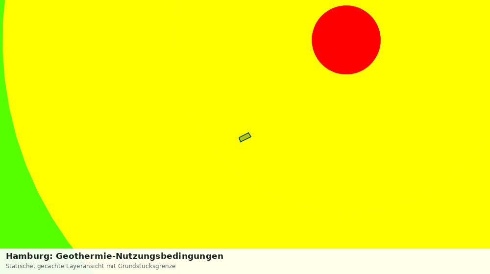 Statische Kartenansicht: Hamburg: Geothermie-Nutzungsbedingungen
