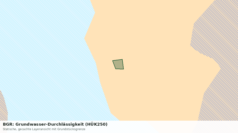 Statische Kartenansicht: BGR: Grundwasser-Durchlässigkeit (HÜK250)