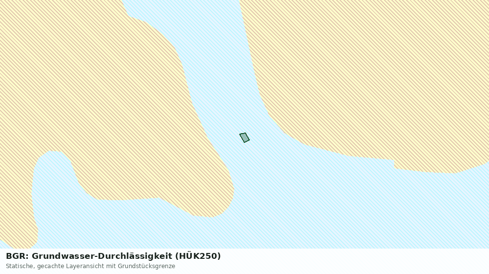 Statische Kartenansicht: BGR: Grundwasser-Durchlässigkeit (HÜK250)