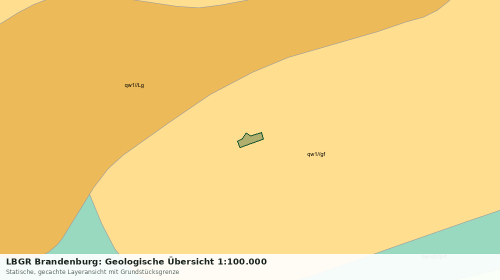 Statische Kartenansicht: LBGR Brandenburg: Geologische Übersicht 1:100.000