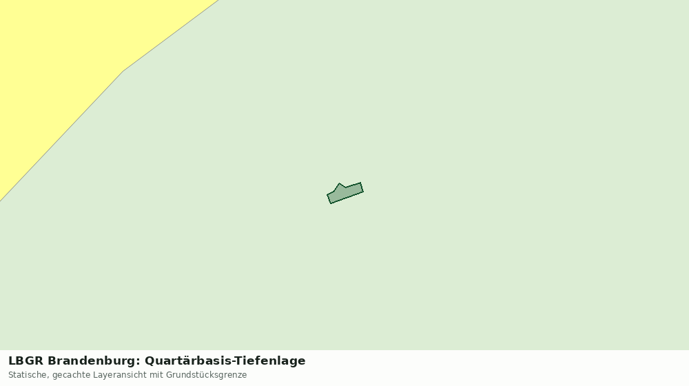 Statische Kartenansicht: LBGR Brandenburg: Quartärbasis-Tiefenlage