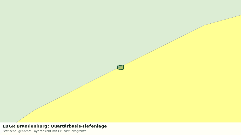 Statische Kartenansicht: LBGR Brandenburg: Quartärbasis-Tiefenlage