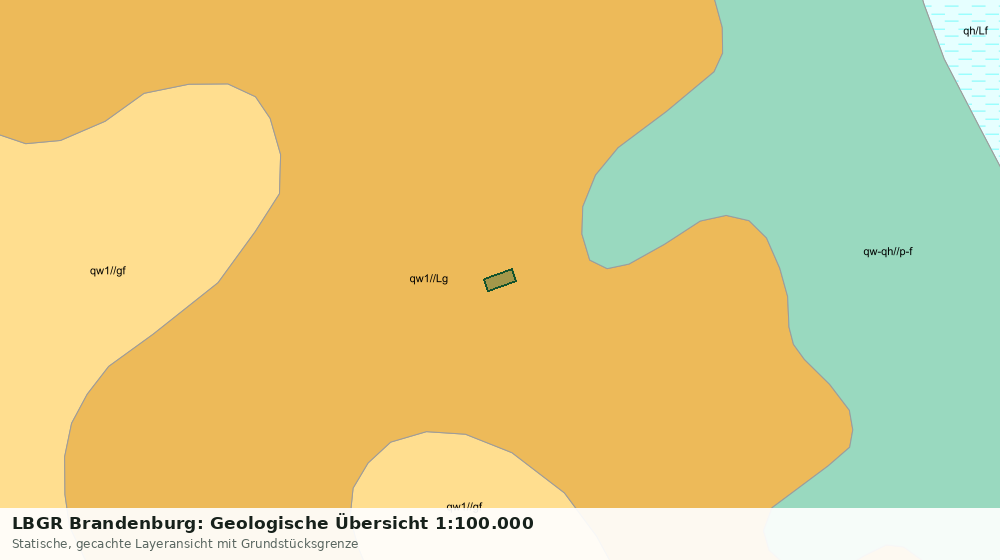Statische Kartenansicht: LBGR Brandenburg: Geologische Übersicht 1:100.000