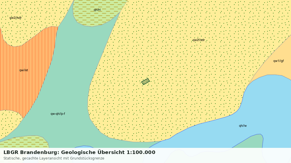 Statische Kartenansicht: LBGR Brandenburg: Geologische Übersicht 1:100.000