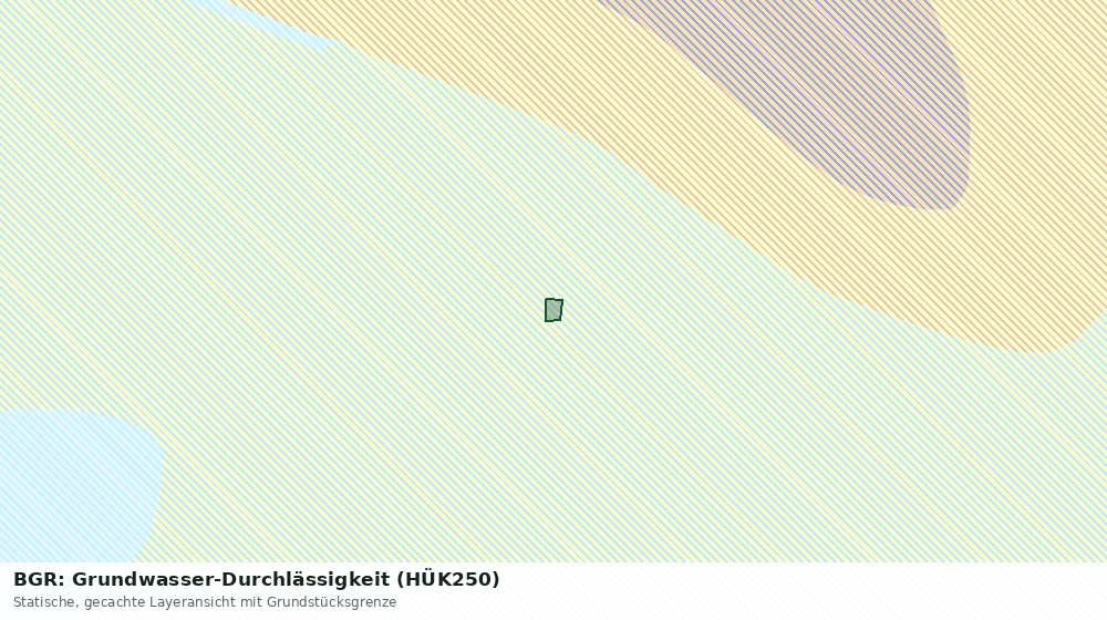 Statische Kartenansicht: BGR: Grundwasser-Durchlässigkeit (HÜK250)