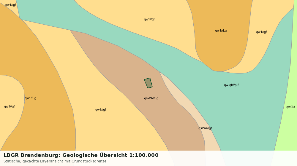 Statische Kartenansicht: LBGR Brandenburg: Geologische Übersicht 1:100.000
