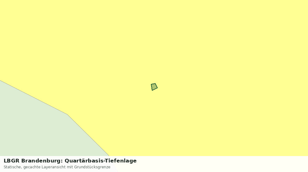 Statische Kartenansicht: LBGR Brandenburg: Quartärbasis-Tiefenlage