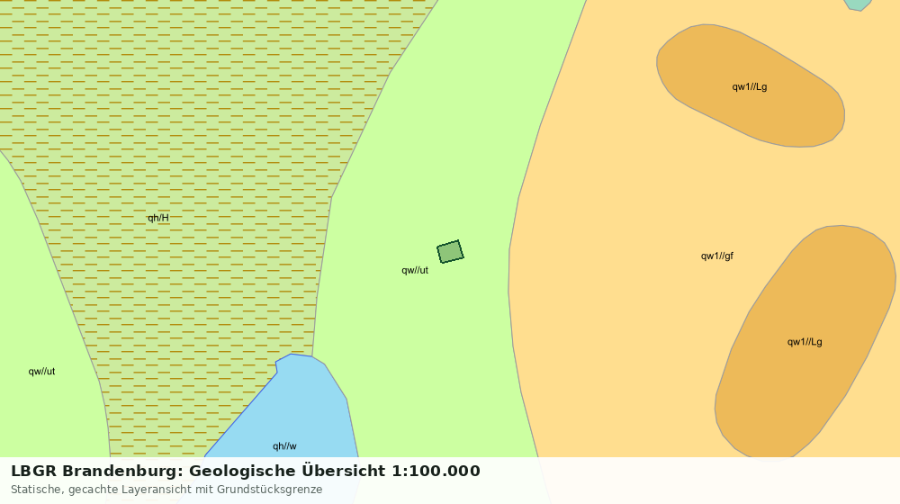 Statische Kartenansicht: LBGR Brandenburg: Geologische Übersicht 1:100.000
