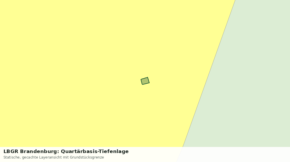 Statische Kartenansicht: LBGR Brandenburg: Quartärbasis-Tiefenlage