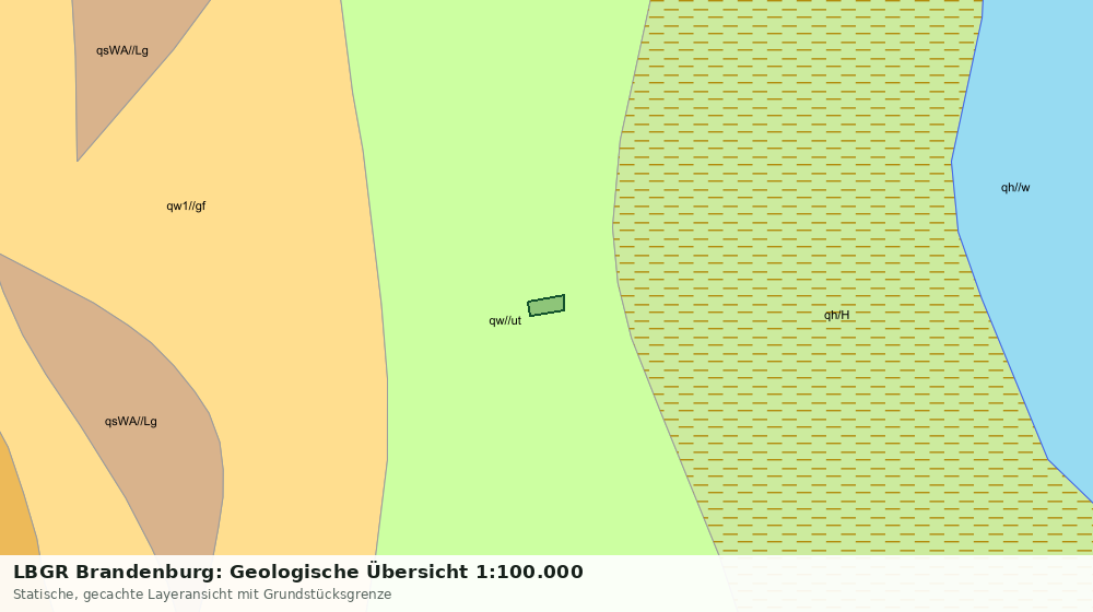 Statische Kartenansicht: LBGR Brandenburg: Geologische Übersicht 1:100.000