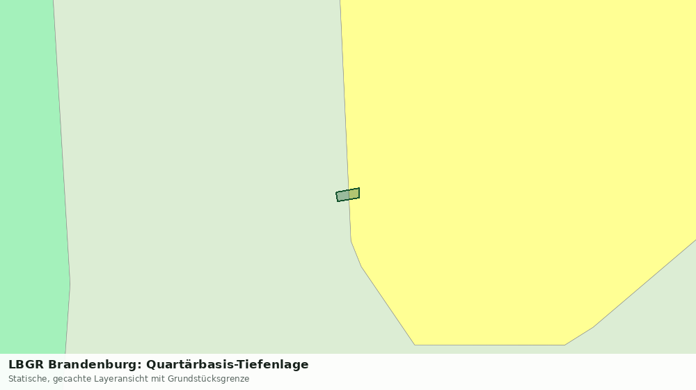 Statische Kartenansicht: LBGR Brandenburg: Quartärbasis-Tiefenlage
