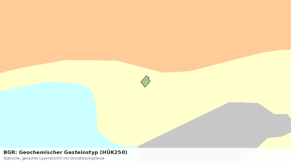 Statische Kartenansicht: BGR: Geochemischer Gesteinstyp (HÜK250)
