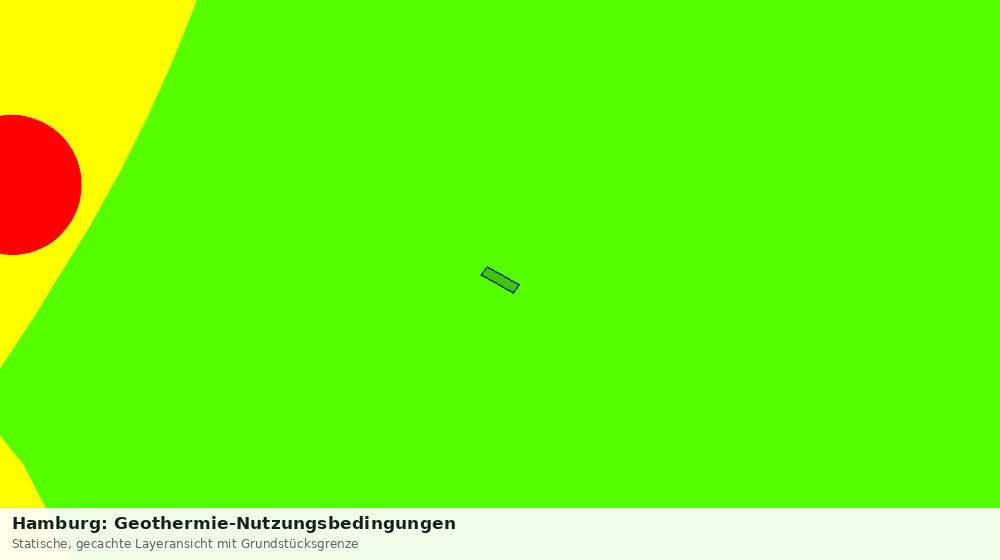Statische Kartenansicht: Hamburg: Geothermie-Nutzungsbedingungen