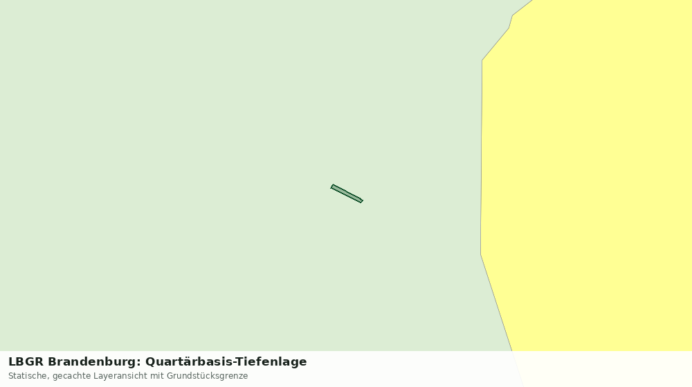Statische Kartenansicht: LBGR Brandenburg: Quartärbasis-Tiefenlage