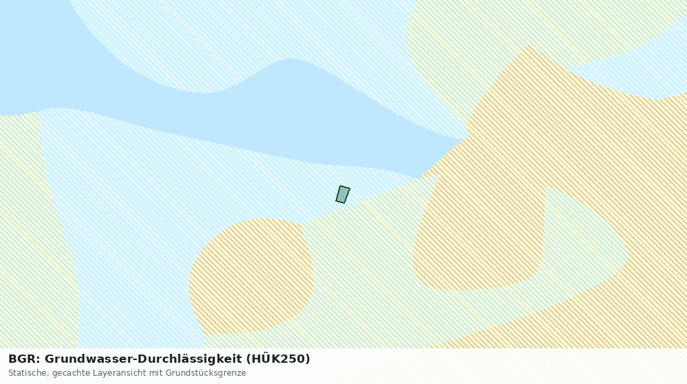 Statische Kartenansicht: BGR: Grundwasser-Durchlässigkeit (HÜK250)