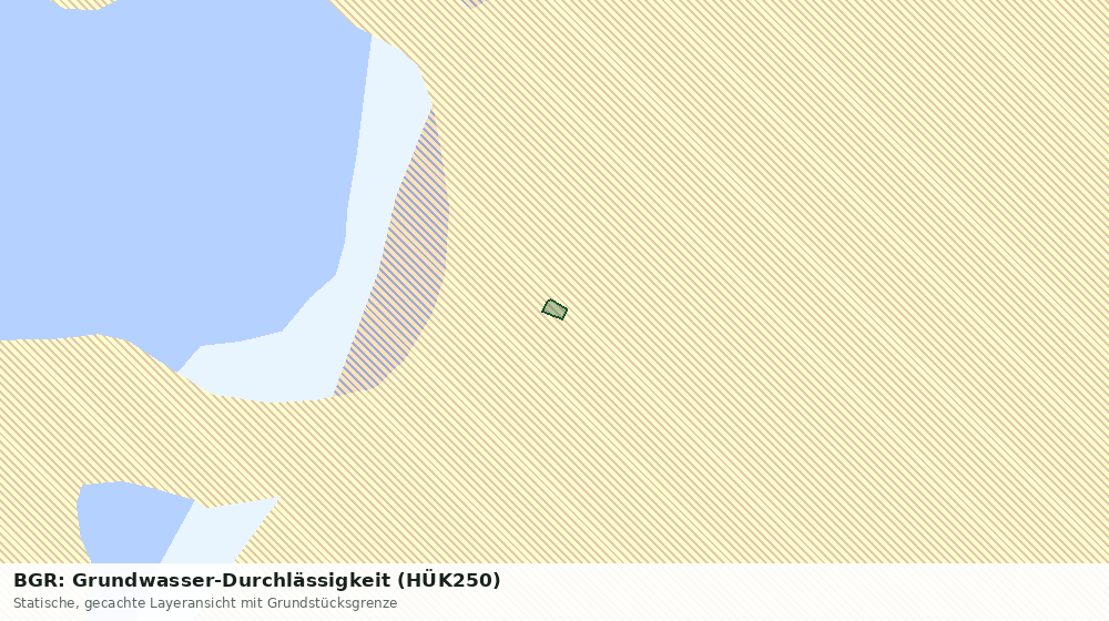 Statische Kartenansicht: BGR: Grundwasser-Durchlässigkeit (HÜK250)